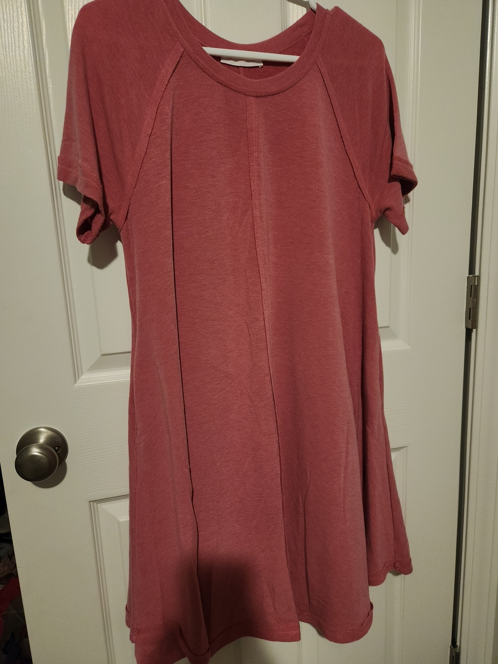 Ces Femme Dusty Rose Short-Sleeve Swing Tunic